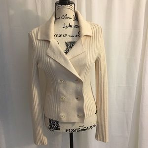 Beige Cardigan Sweater